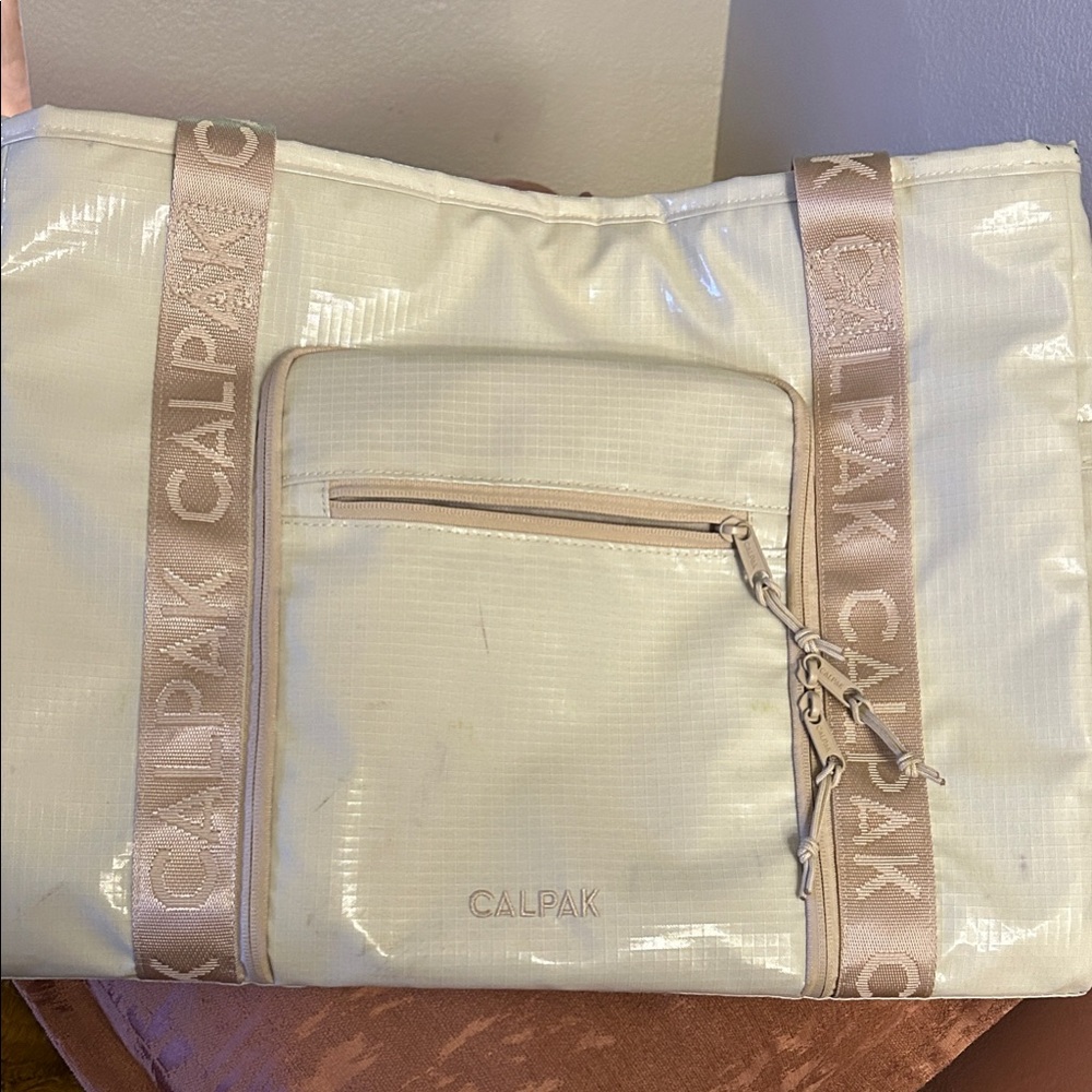 Calpak Terra White Sands Travel Tote